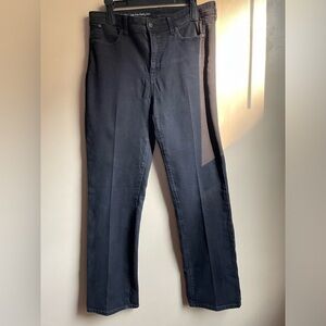 Talbots High Rise Barely boot pleated black work pants size 12